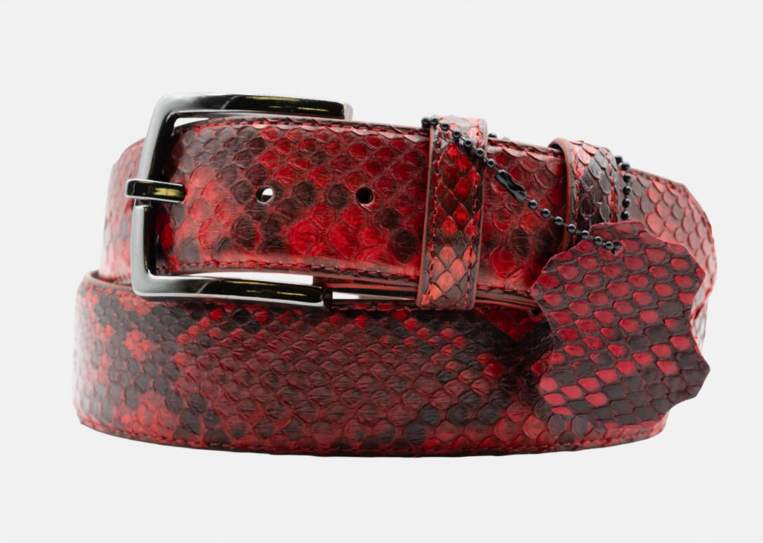 women's medusa belt in red