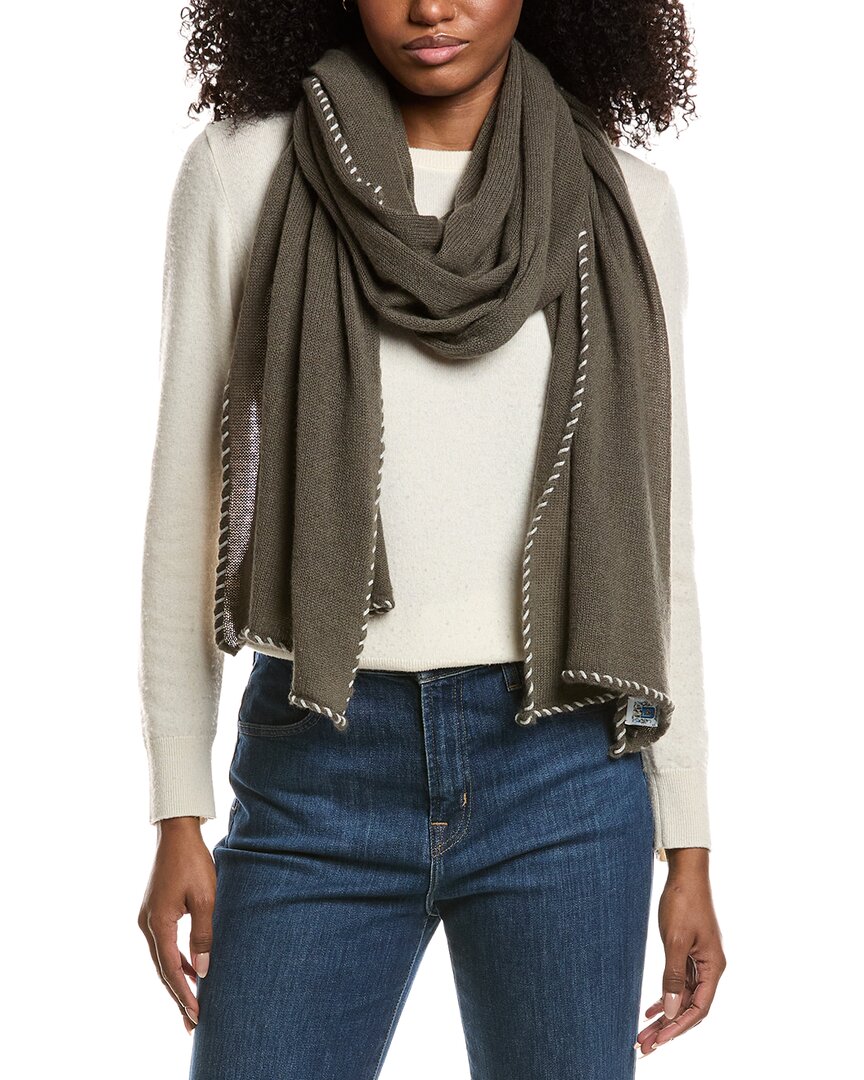 whipstitch cashmere wrap