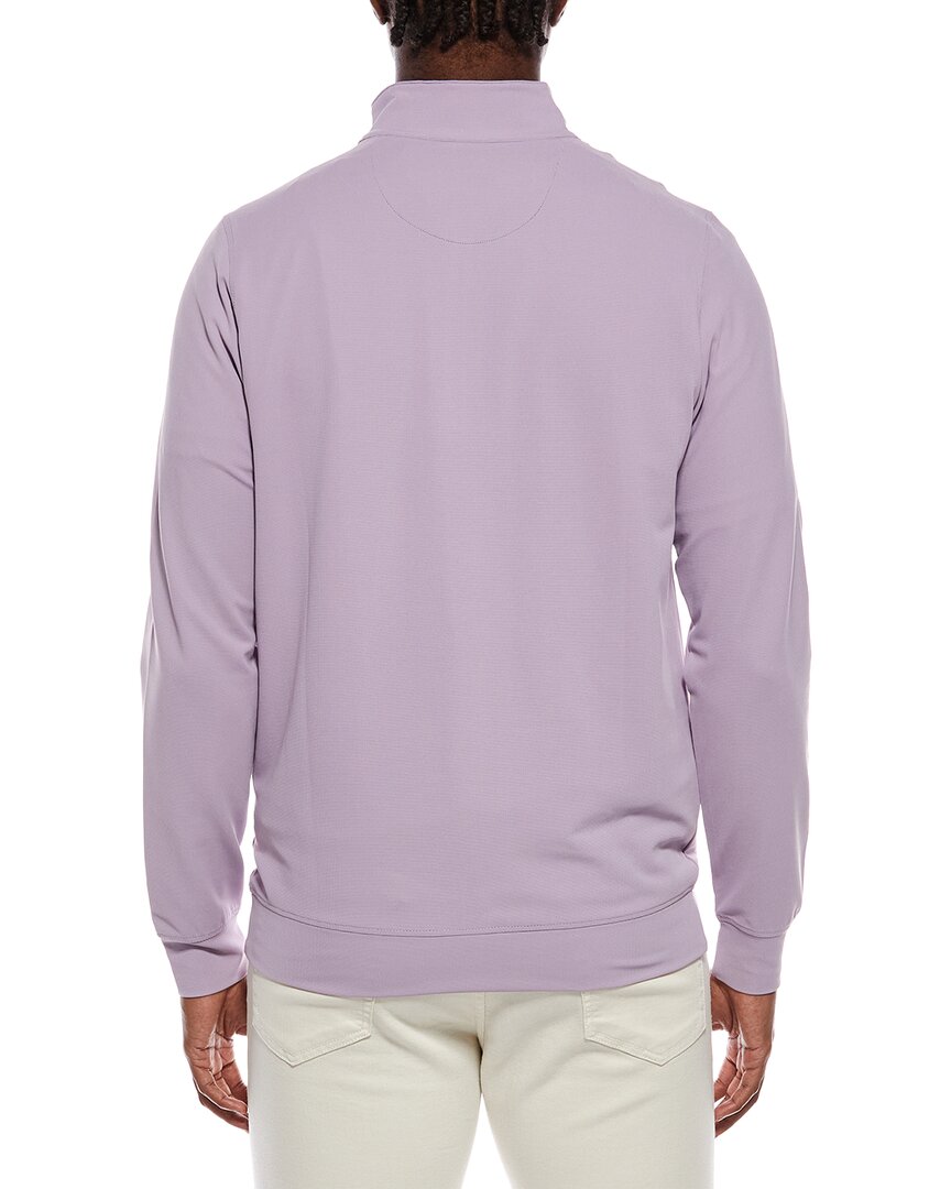 micro grid textured performance 1/4-zip pullover
