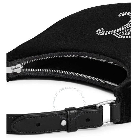 Celine, Ava Triomphe Strass Velvet Shoulder Bag