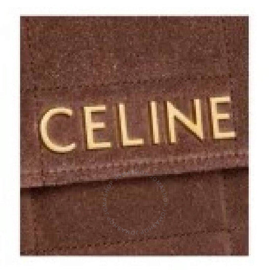Celine, Logo Monochrome Matelasse Shoulder Bag