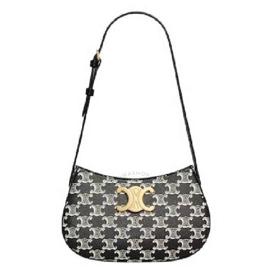 Celine, Tilly Bag In Two-Tone Triomphe Canvas