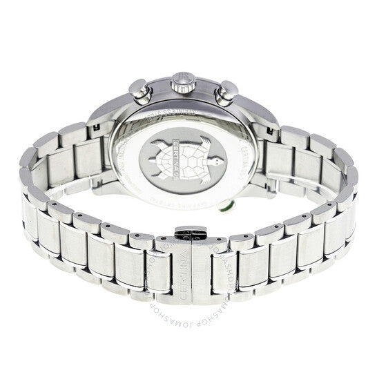 ساعة سيرتينا DS-2 فلاي باك كرونوغراف للرجال بمينا سوداء