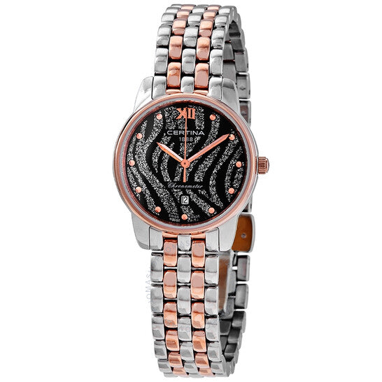 ساعة سيرتينا DS-8 كوارتز بمينا أنثراسيت للسيدات