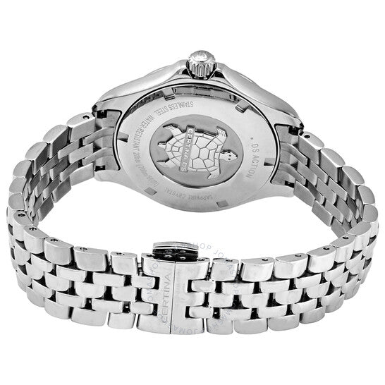 ساعة سيرتينا دي إس أكشن كوارتز بمينا سوداء للسيدات