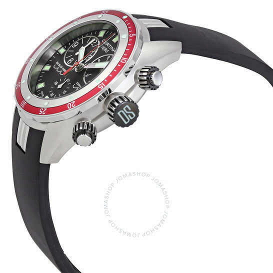 Certina, DS Blue Chronograph Quartz Black Dial Men's Watch
