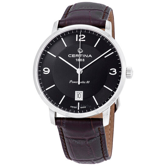 Certina, DS Caimano Powermatic 80 Black Dial Men's Watch