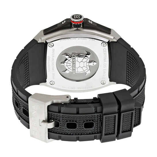 Certina, DS Eagle Black Dial Black Rubber Men's Watch