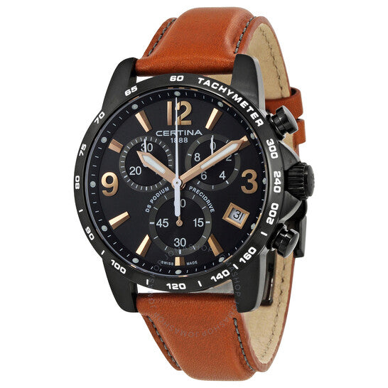 Certina, DS Podium Chronograph Black Dial Men's Watch