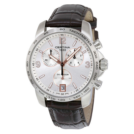 Certina, DS Podium Chronograph Silver Dial Men's Watch C0014171603701