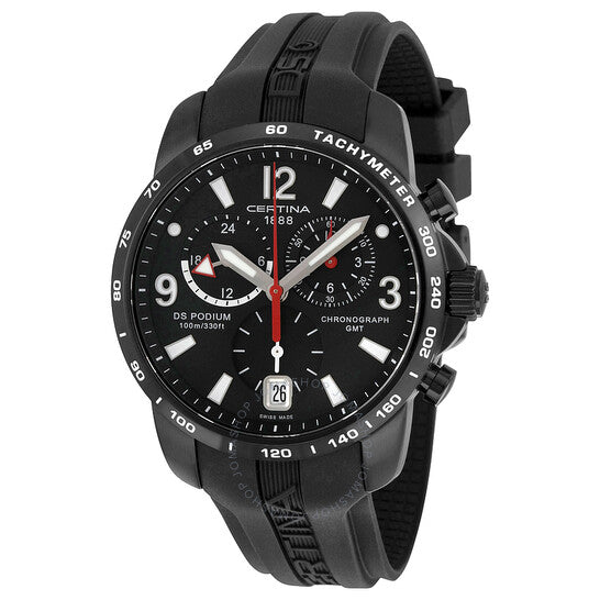 Certina, DS Podium GMT Black Dial Men's Watch C0016391705700