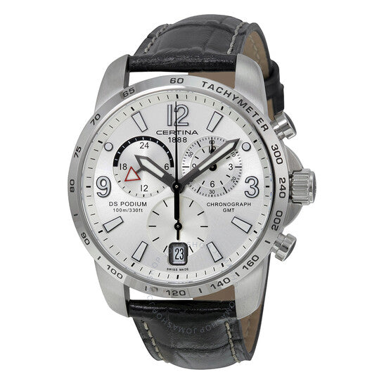 Certina, DS Podium GMT Silver Dial Men's Watch C0016391603700