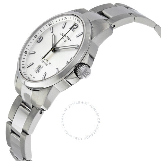 Certina, DS Podium Silver Dial Titanium Men's Watch C0014104403700