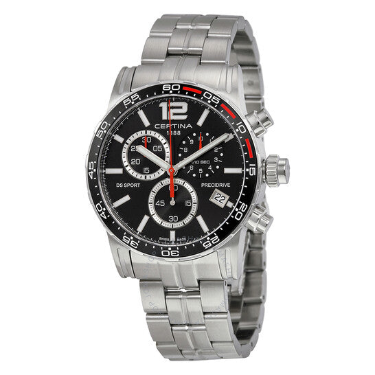 Certina, DS Sport Chronograph Black Dial Men's Watch
