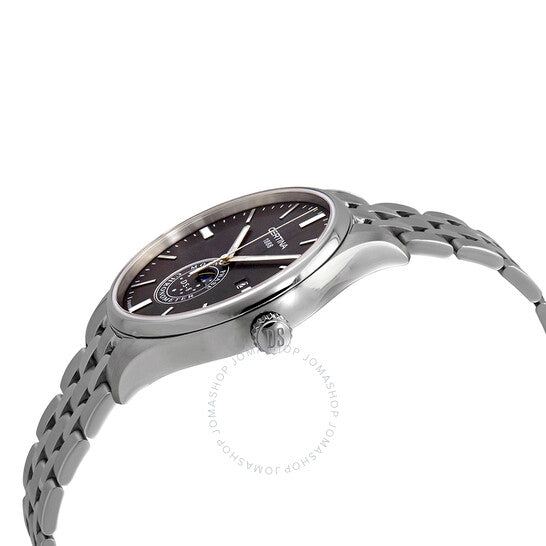 ساعة سيرتينا DS-8 مون فيز للرجال بمينا أسود