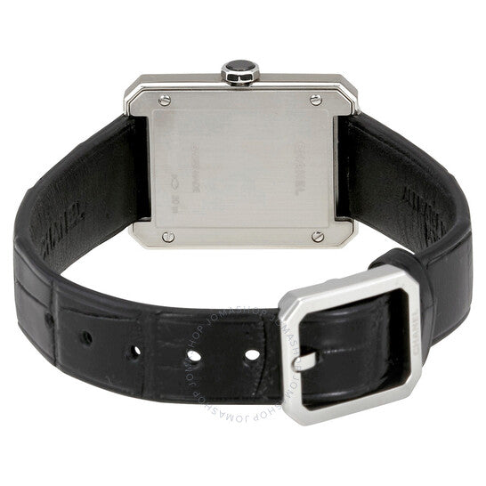 شانيل، ساعة نسائية من بوي فريند بمينا أسود مزخرفة بنقشة غيوشيه