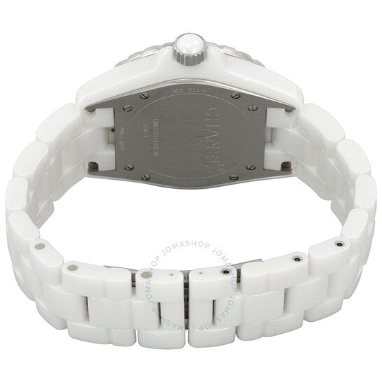 شانيل، ساعة J12 أوتوماتيكية للسيدات بمينا أبيض