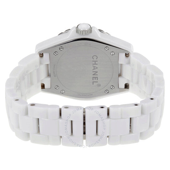 Chanel, J12-365 White Opaline Diamond Dial Ceramic Ladies Watch