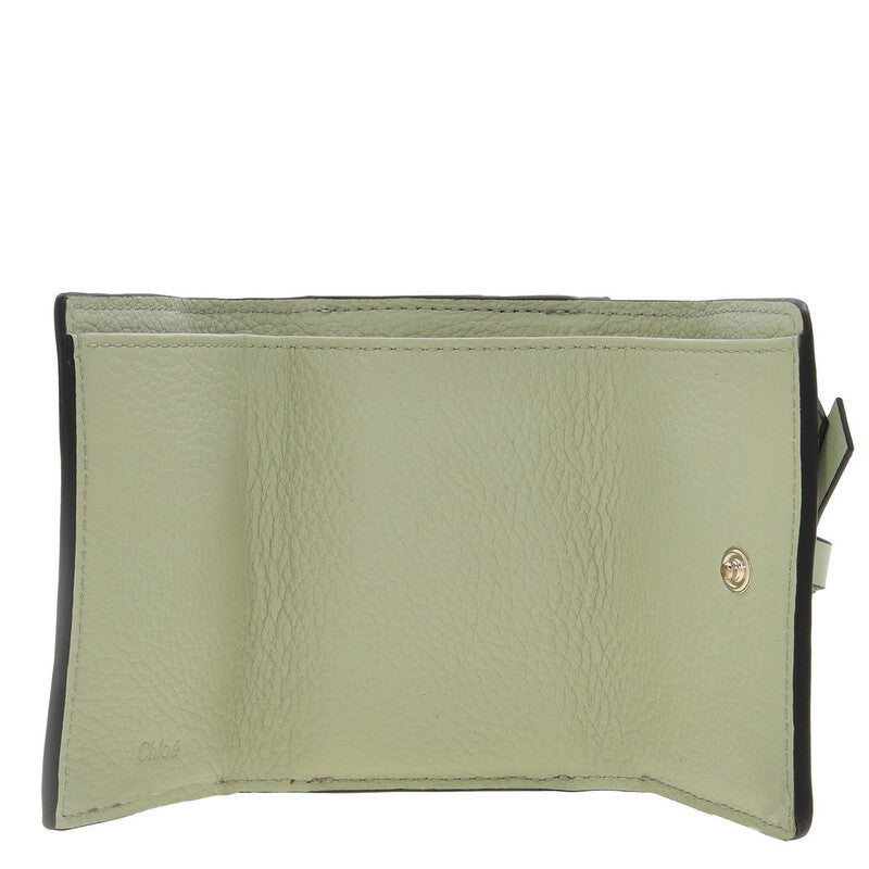 Alphabet Leather Tri-Fold Wallet