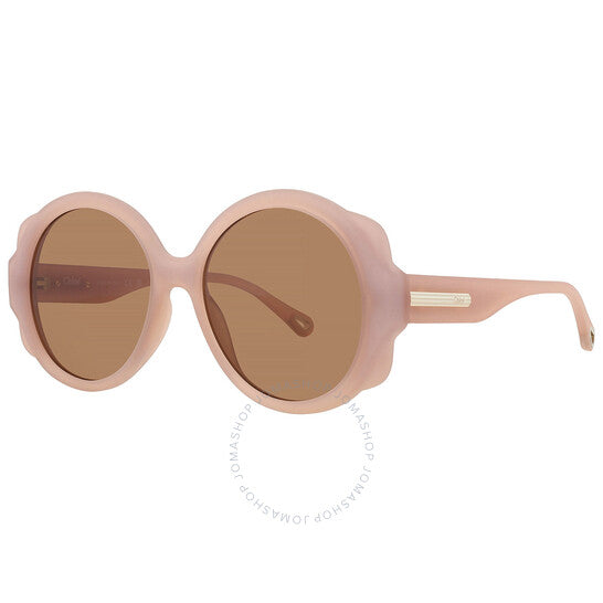 Chloé, Brown Round Ladies Sunglasses