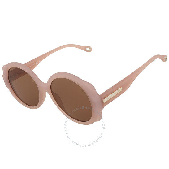 Chloé, Brown Round Ladies Sunglasses