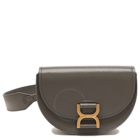 Chloé, Elephant Grey Ladies Marcie Leather Shoulder Bag