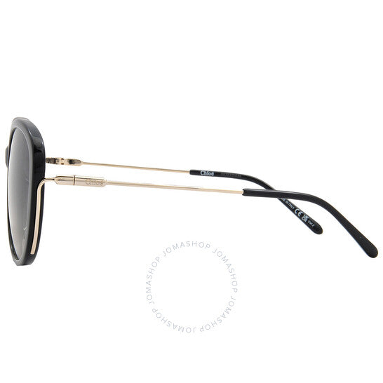 نظارة شمسية نسائية من كلوي، بتصميم فراشة رمادية متدرجة