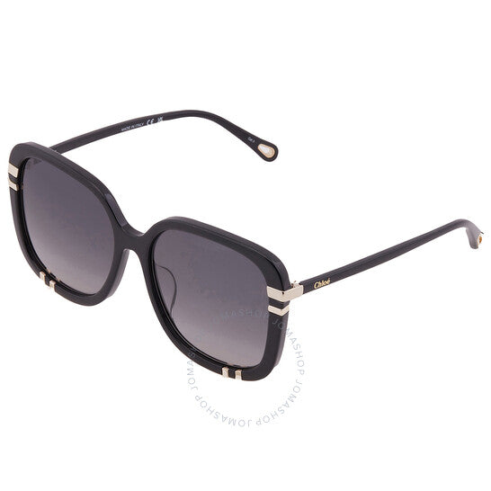 Chloé, Grey Gradient Square Ladies Sunglasses