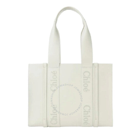 Chloé, Woody Leather Logo Tote Bag