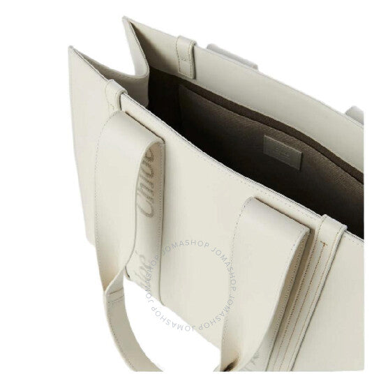 Chloé, Woody Leather Logo Tote Bag