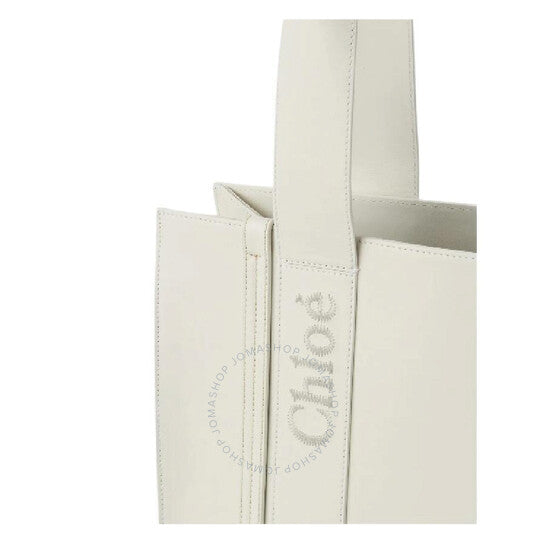 Chloé, Woody Leather Logo Tote Bag