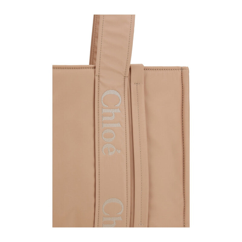Woody Logo Medium Tote Bag