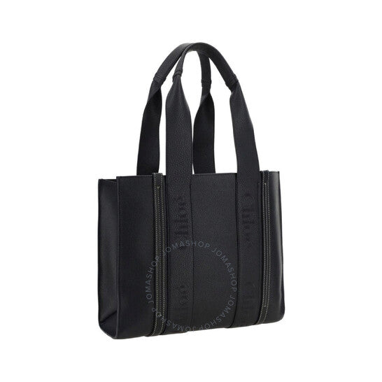 Chloé, Woody Medium Calf Leather Tote Bags