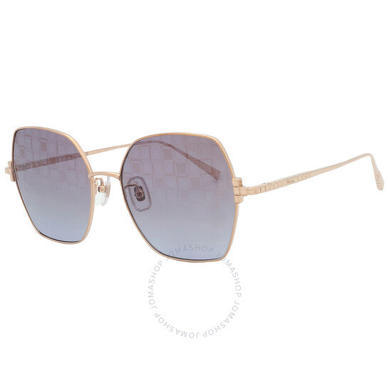 Chopard, Blue Briwn Mirror Gradient Butterfly Ladies Sunglasses