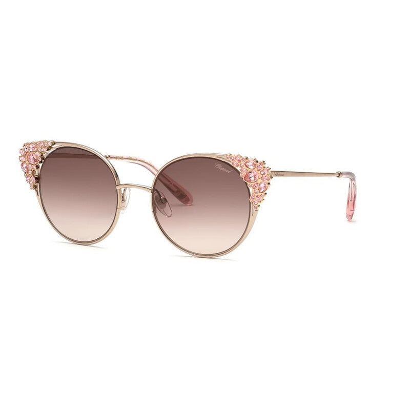 Brown Pink Gradient Cat Eye Sunglasses