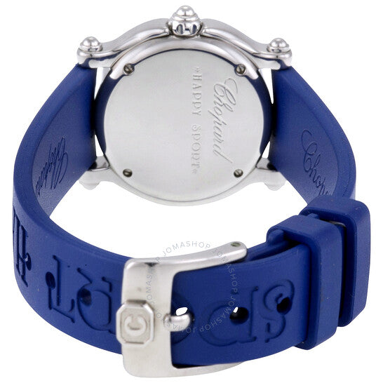 Chopard, Happy Fish Blue Dial Blue Leather Ladies Watch