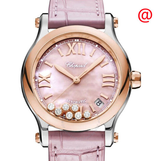 Chopard, Happy Sport Automatic Pink Dial Ladies Watch