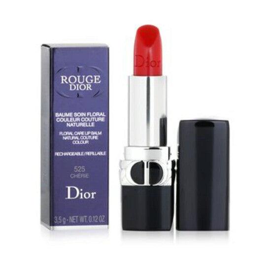 Dior, Christian Ladies Rouge Dior Floral Care Refillable Lip Balm Refill 0.12 oz # 525 Cherie (Satin Balm) Makeup
