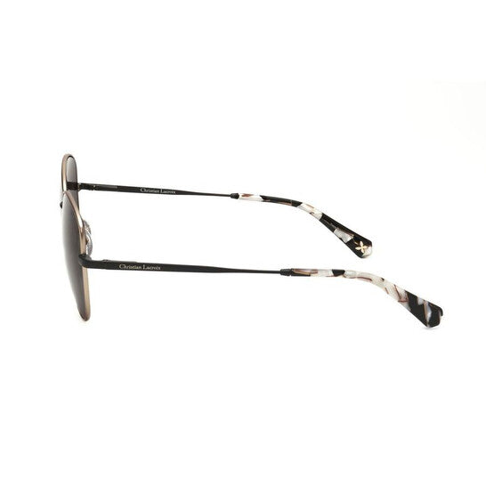 Ladies Gold Tone Square Sunglasses