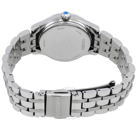 ساعة سيتيزن أوتوماتيكية للسيدات بمينا فضي