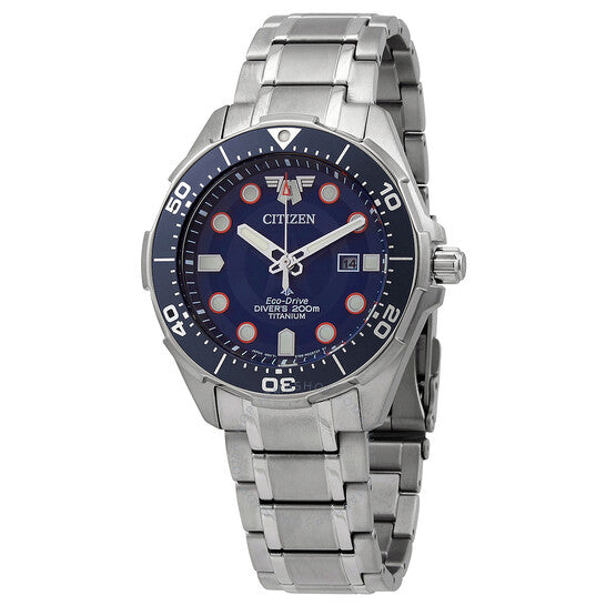 Citizen, Blue Dial Titanium Men's Watch