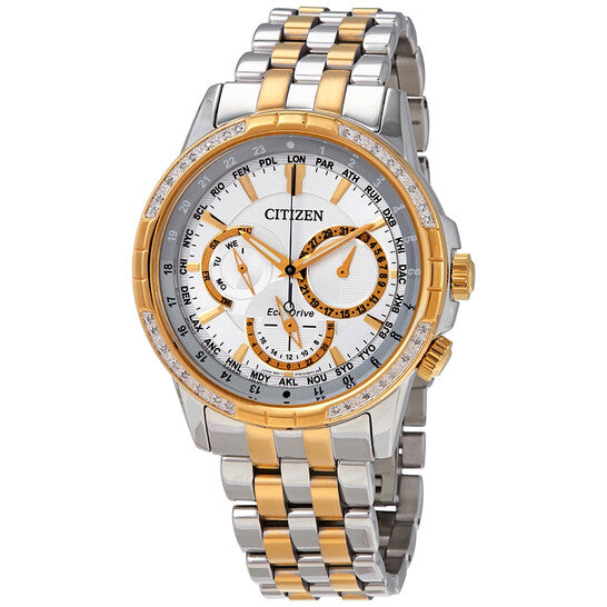 Citizen, Calendrier World Time Silver Dial Men's Watch
