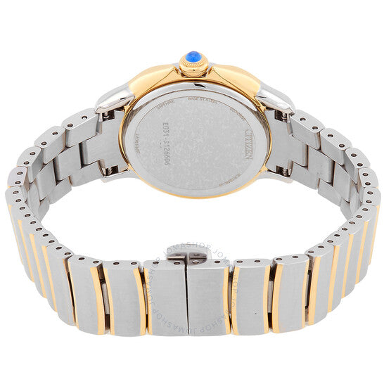 ساعة سيتيزن سيسي للسيدات بمينا أسود ودرجتي لون