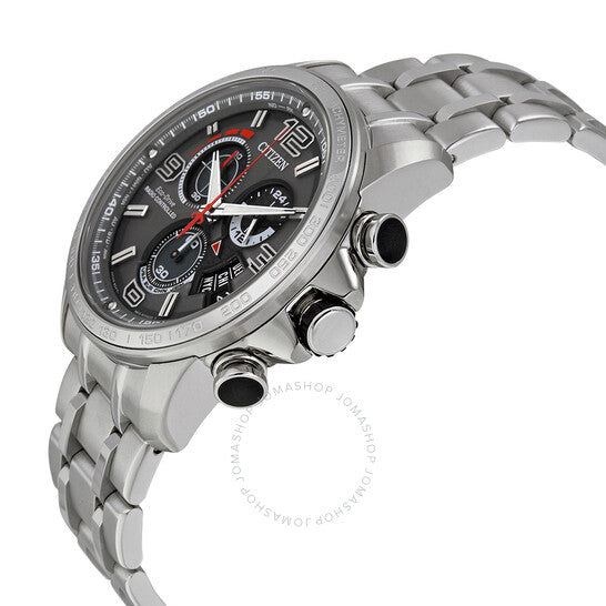 ساعة سيتيزن كرونو-تايم AT إيكو-درايف للرجال بمينا رمادي