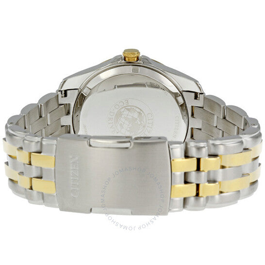 Citizen, Eco Drive Black Dial Two Tone Men's Watch