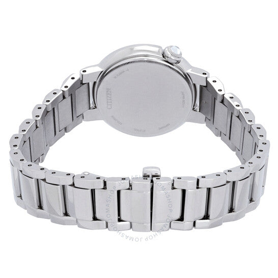 ساعة سيتيزن إيكو درايف النسائية المصنوعة من عرق اللؤلؤ الأزرق