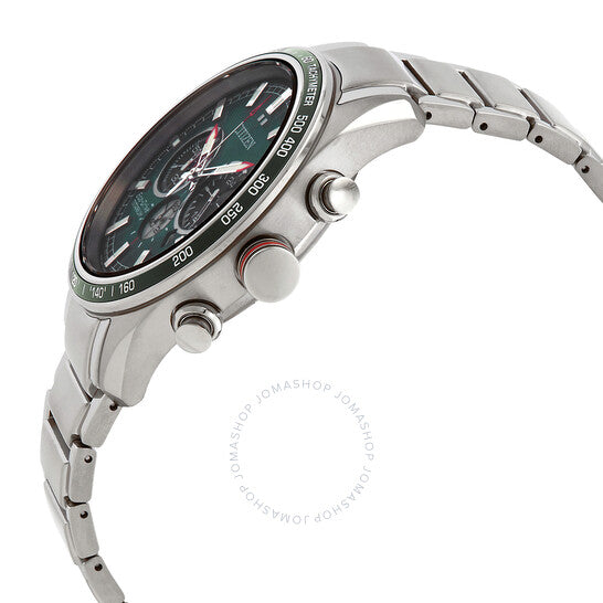 Citizen, Eco-Drive Super Titanium Chronograph Green Dial Men's Watch
