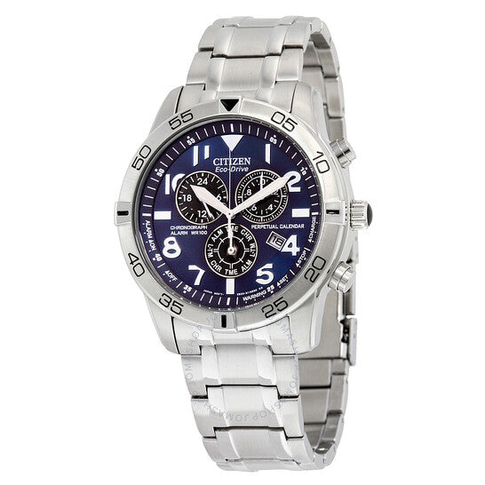 Citizen, Perpetual Calendar Eco-Drive Chronograph Blue Dial Men's Watch