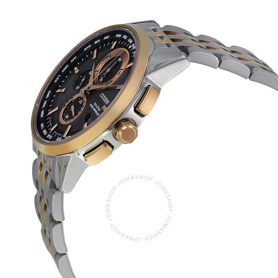 ساعة سيتيزن للرجال بتقويم دائم وقرص أسود