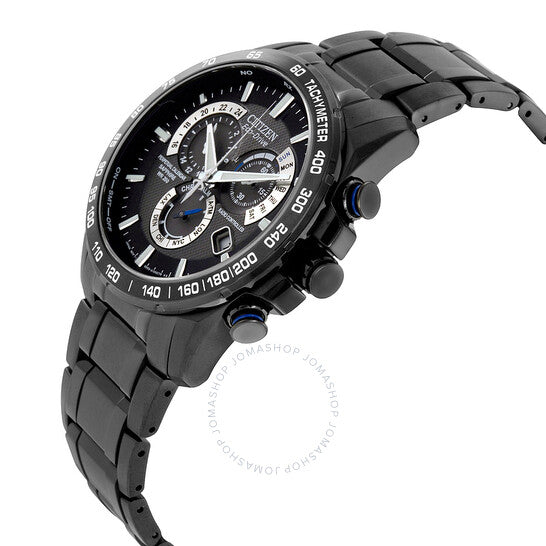 ساعة Citizen Perpetual Chrono AT للرجال بمينا أسود